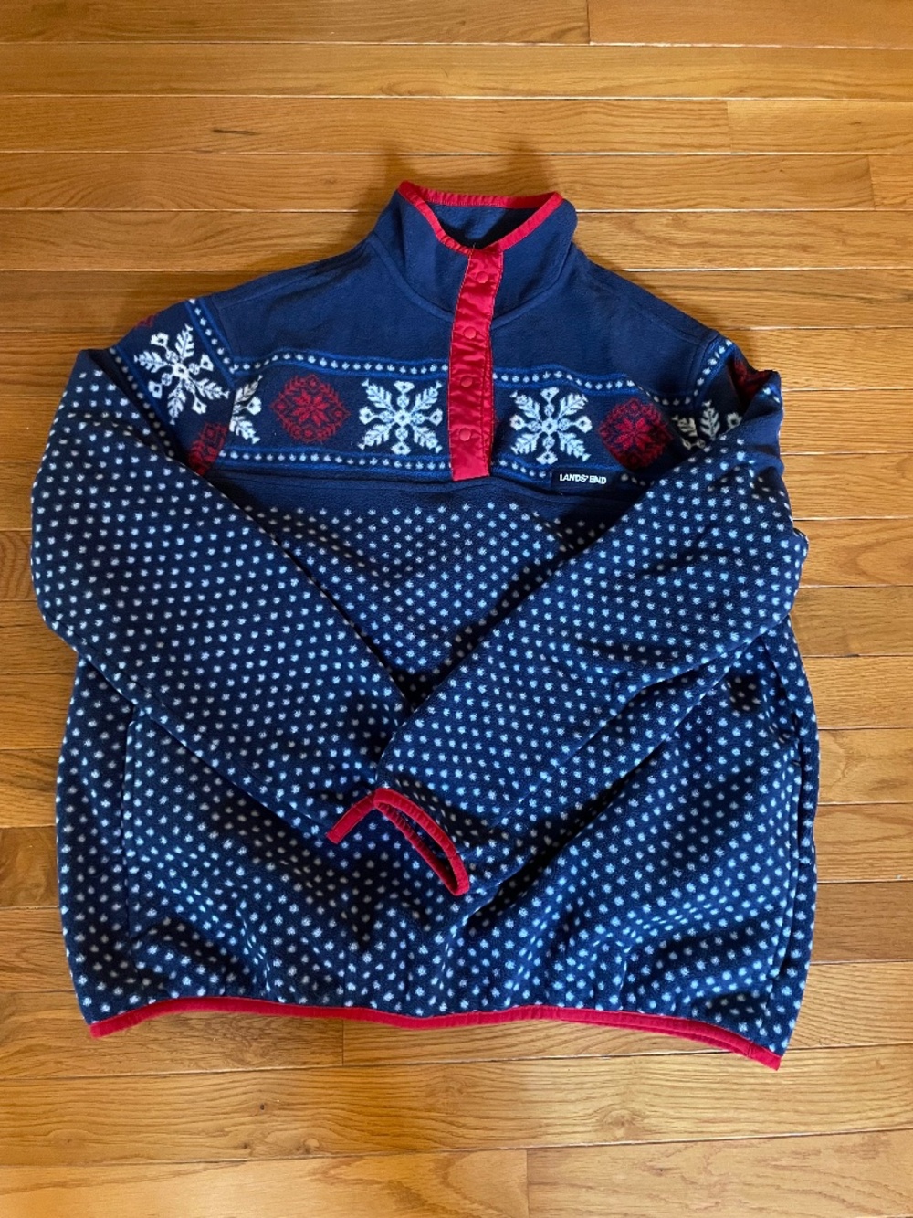 Land’s End Fleece Funnel Neck Pullover